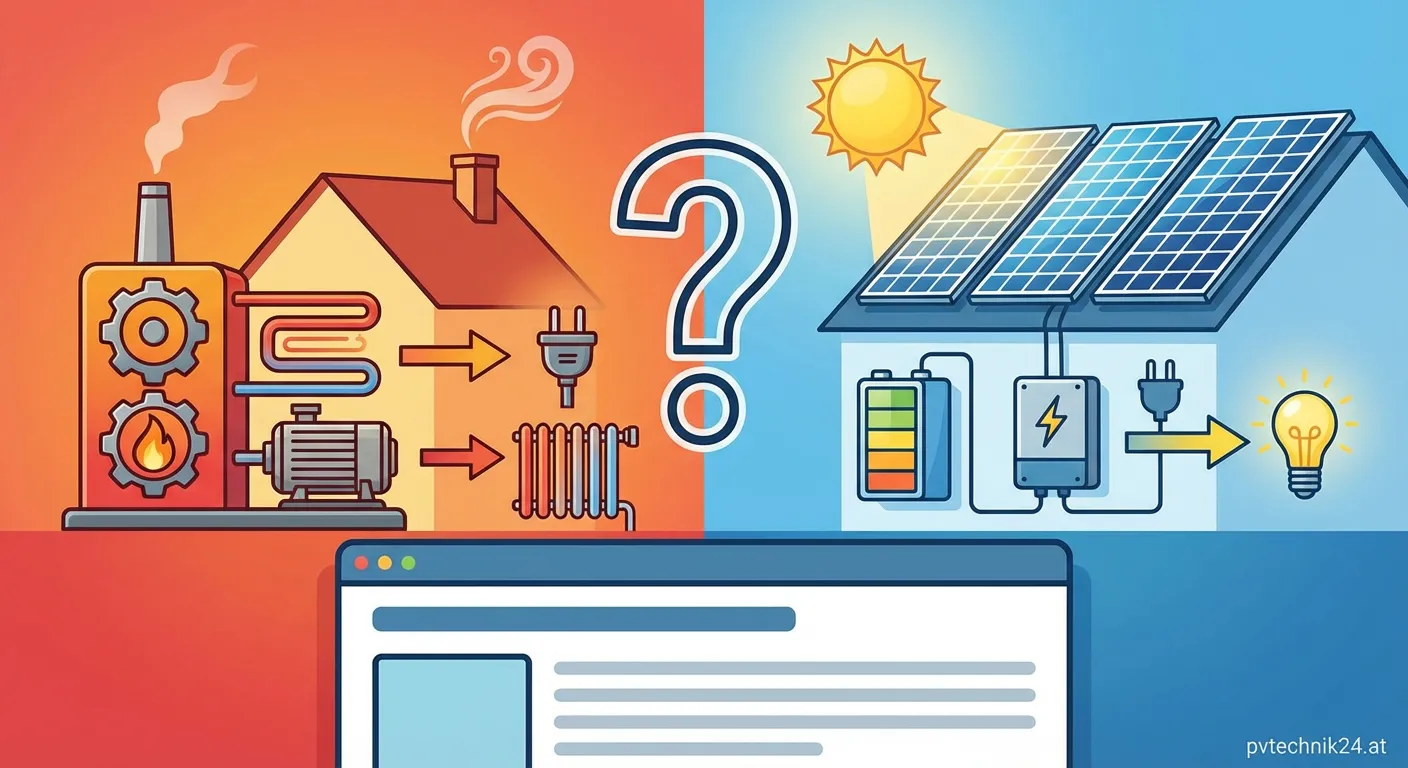 Vergleich zwischen Blockheizkraftwerk und Photovoltaikanlage