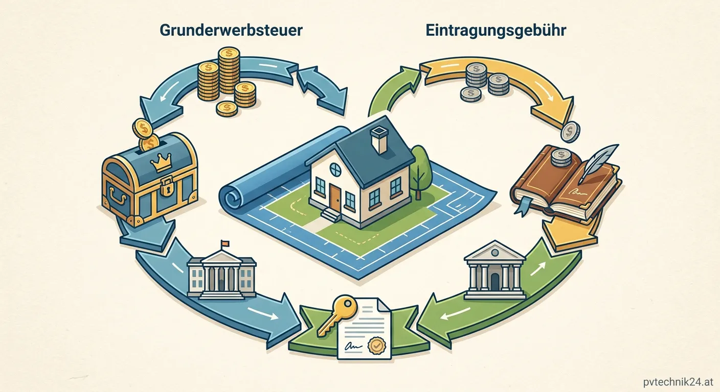 Grunderwerbsteuer und Eintragungsgebühr Berechnung beim Immobilienkauf