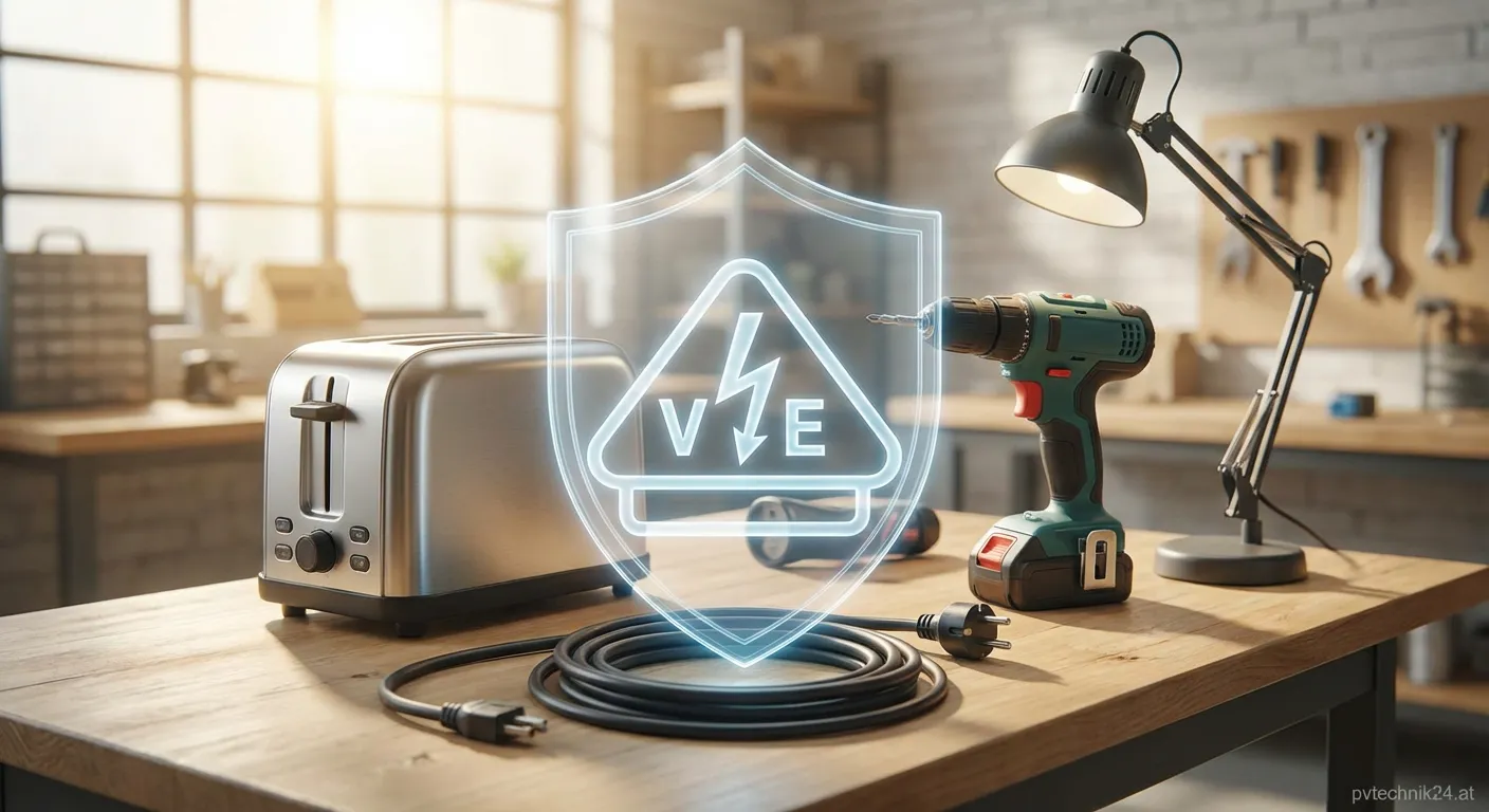 VDE Zeichen Logo auf elektrischem Gerät