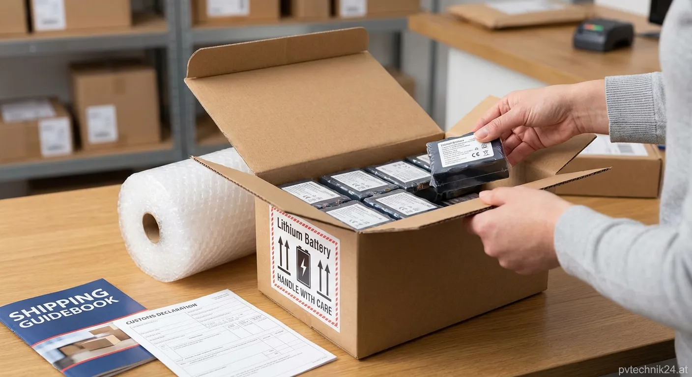 Sichere Verpackung von Lithium-Akkus für den Postversand